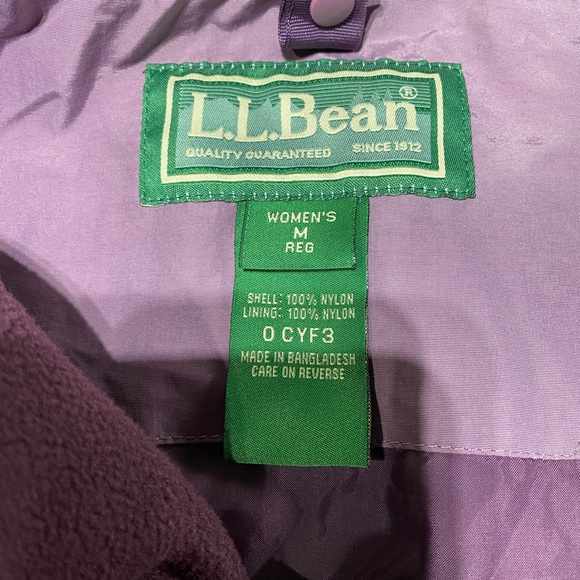 LL Bean Womens 3 in 1 Ski Coat Med. Purple Multilayer Removable Hood Snow Board - Picture 12 of 15